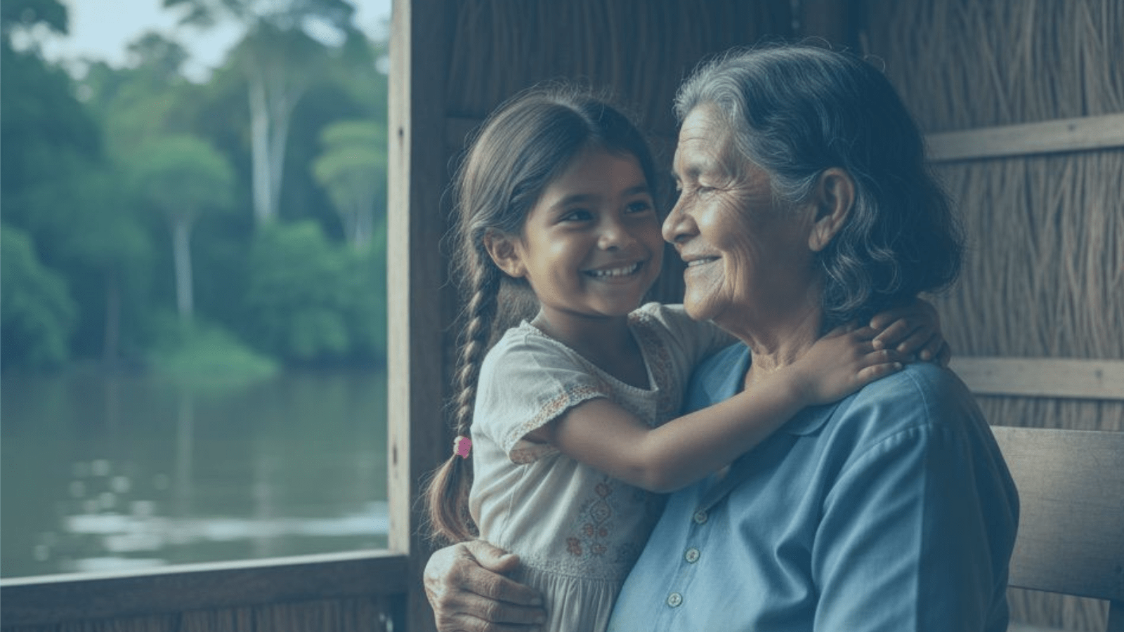 Avó e neta - saúde e cuidado entre gerações